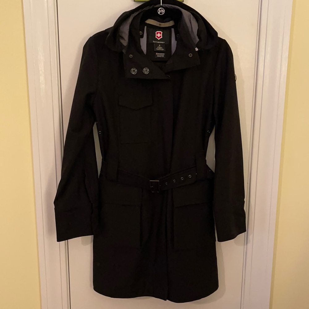 Victorinox trench coat black size S